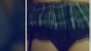 hey make me your schoolgirl slut begging for cock ends in single cumshot doggystyle