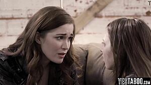 Petite bisexual beauty tempts bestie into intimate girl play