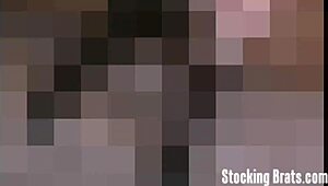 lesbian threesome dives into foot fetish femdom sucking and fun