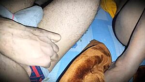 fucking stepmom's creamy wet pussy while hubby's away town squirting creampie