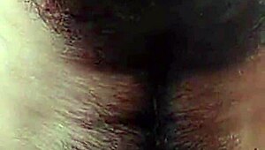 latina strokes her fat monster cock hard in amateur masturbation closeup