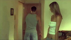 skinny shaved whore in lingerie rides monster cock doggystyle to facial cumshot