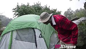 Madison Morgan Fucked Hard In Camps On Private Property - Shy Teen Deepthroats!