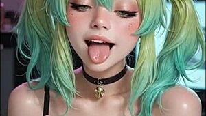 Ahegao faces explode in wild AI-generated cumshot compilation frenzy