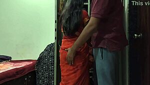 maid cleaning closet when owner sneaks in and fills her up good