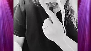 Intense Booty Shaking in Boyfriend's Tight Clothes