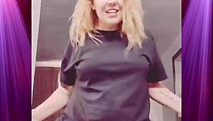 Intense Booty Shaking in Boyfriend's Tight Clothes