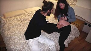 sono incinta e chiamo il babbo dopo 5 mesi per fottermi