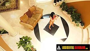 Stunning Aaliyah Hadid's wild gangbang turns into accidental hard DP frenzy