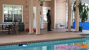 PAWG BBW INVITES MUSCULAR BLACK NEIGHBORS FOR OUTDOOR FFM FUCK WITH MONSTER COCK DEEPTHROAT