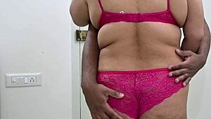 Hubby, feel my bikini tits during handjob?