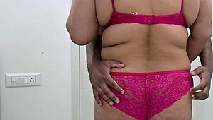 Hubby, feel my bikini tits during handjob?