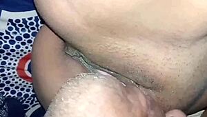 i pound my indian stepsister hard licking her pussy while family away