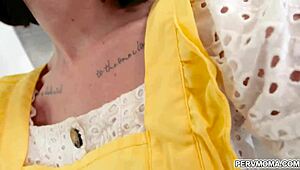 stepmom jane dove teases stepson alex jett with taboo cock sucking panties