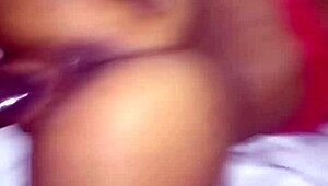 sexy ebony babe walks into deep doggy pounding with big black cock