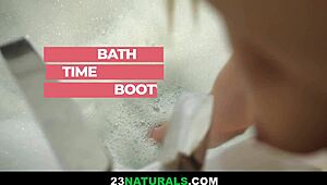 bath time turns booty time then anal time with candee licious hungarian cutie