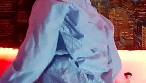 hot latina flashes tits and masturbates with dildo outdoors!