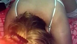 Cellphone captures me fucking sexy lingerie Latina's thong-clad pussy upfront