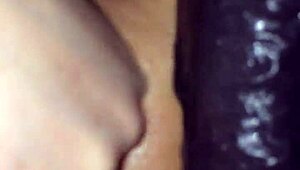 Wet Wife Squirts Wild on Monster Black Cock During Solo Fuck Tease.