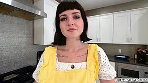 stepmom jane dove teases stepson alex jett with taboo cock sucking panties