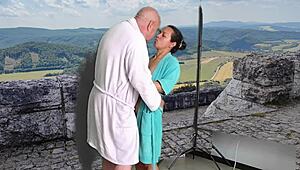 agarabas and olpr heat up mountain fuck outdoors!