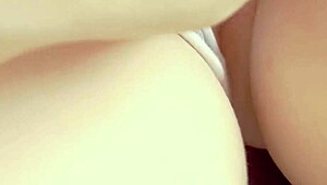 Fingering cheating stepaunt's tiny tight pussy!