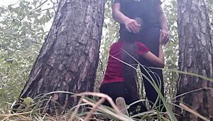 rainy forest hideout turns into hot pussy licking orgasm