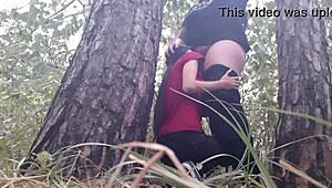 rainy forest hideout turns into hot pussy licking orgasm