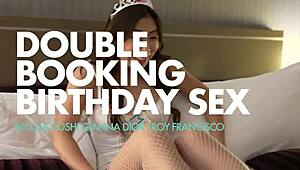 bbc monster cock destroys nicole doshi and gianna dior's whore slut holes hard