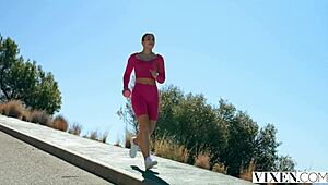 i couldn't resist spying on vixen bella spark seducing milan cheek into that steamy ffm threesome 😍👯‍♀️🔥