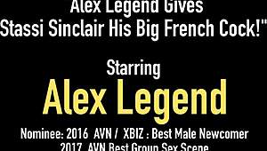 whoa big cock alex legend pounds stassi sinclair's tight pussy cowgirl doggystyle hard!