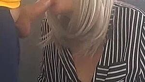 a hot french milf queen blows cocks everywhere outdoors in sexy lingerie