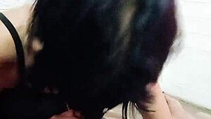 Wow! Pinay schoolgirl teen deepthroats huge cock!