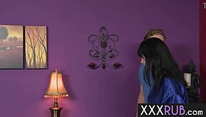 Horny Big-Tits MILF Masseuse Rayveness Devours Stranger Cock