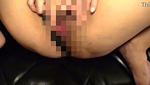 sexy japanese milf in underwear gets big tits creampied