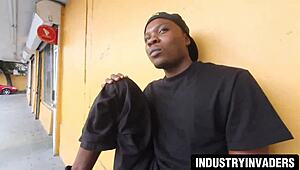 hey milf, wanna suck this corner boy's huge cock right on the street??