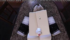 shemale femboy ass pounded halfway through the doors