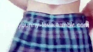 Ai Lu Lu Dances Erotically as Pierced Taiwanese Bunny Slut