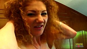 Lusty Redhead Milf's Hairy Pierced Pussy Smashed Hard by BBC on Couch in Wild Cowgirl Ride