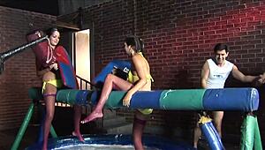 cindy behr swallows cum after 4-way assfucking with kit and kat lee