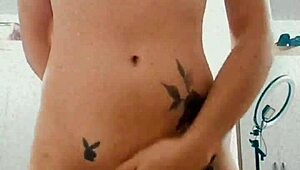 a hot teen dances seductively outdoors flashing her body in public