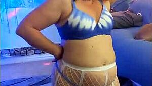 hotwife steffi butterfly dances her wet milf pussy solo