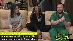 giggles' tattooed feet tickled sandy on beach beat2feetcom