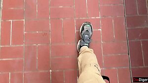 skinny czech teen loses the game and walks public streets with huge facial cum covering her cute face