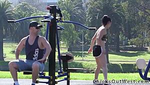 Aussie Girlfriend's Hairy Rimjob Outdoor Fuck Fest