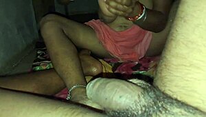 Indian desi bhabhi gets hardcore fucked by virgin boy at home with pussy lips spread and hindi audio moaning.