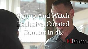 heart racing as cheerleader in uniform skirt lifts panties for old professor's touch