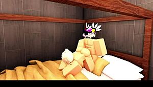 blonde roblox cheerleader's back with headless jock boyfriend 👻🏈