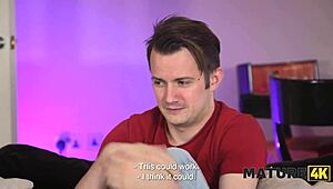 mature april velvet milks neighbor's huge cock with her amazing big natural tits while husband sits next door