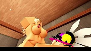 blonde roblox cheerleader's back with headless jock boyfriend 👻🏈